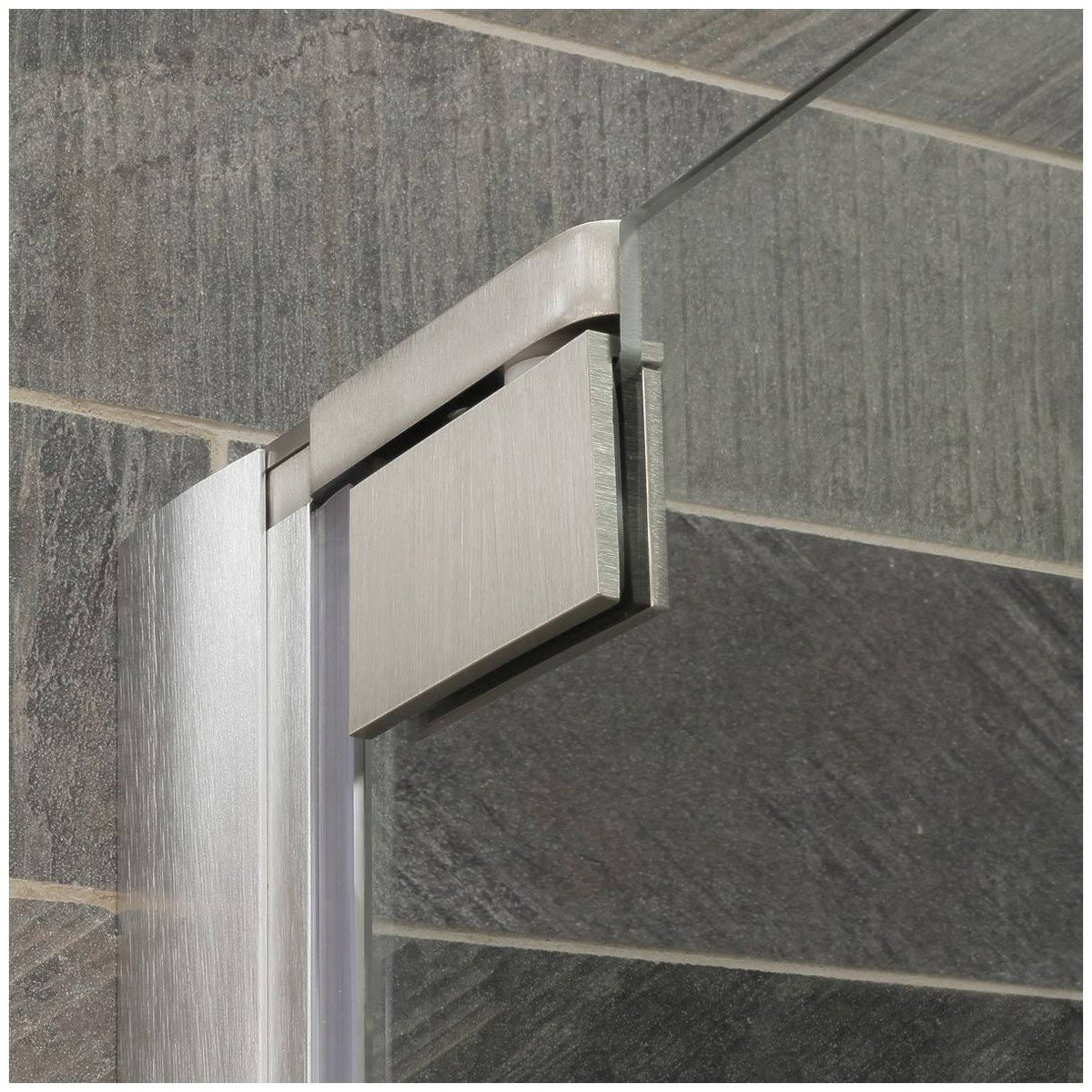 Chrome 34-35W x 72H Pivot Swing-Out Shower Door T591