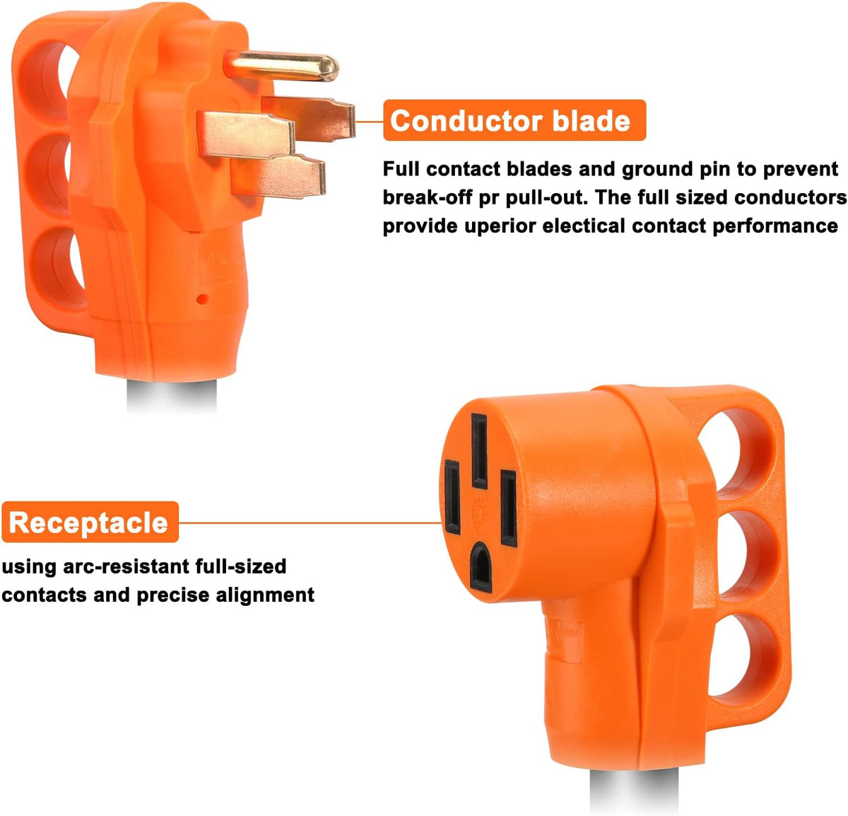 50 Amp 25 Feet RV Power Extension Cord with Grip Handle F4261