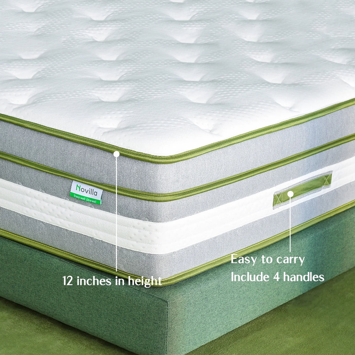 Queen Size Memory Foam Innerspring Hybrid Mattress Q680