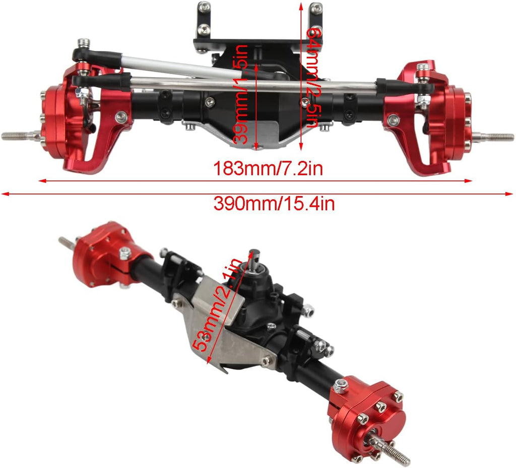 Aluminum Alloy 313mm CNC RC Car Front Rear Axle X971984