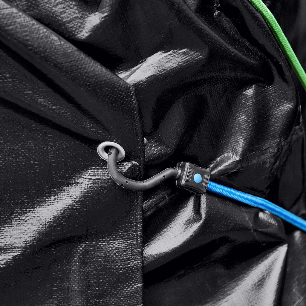 18 ft. x 24 ft. Silver and Black Weather-Resistant Tarp A8599