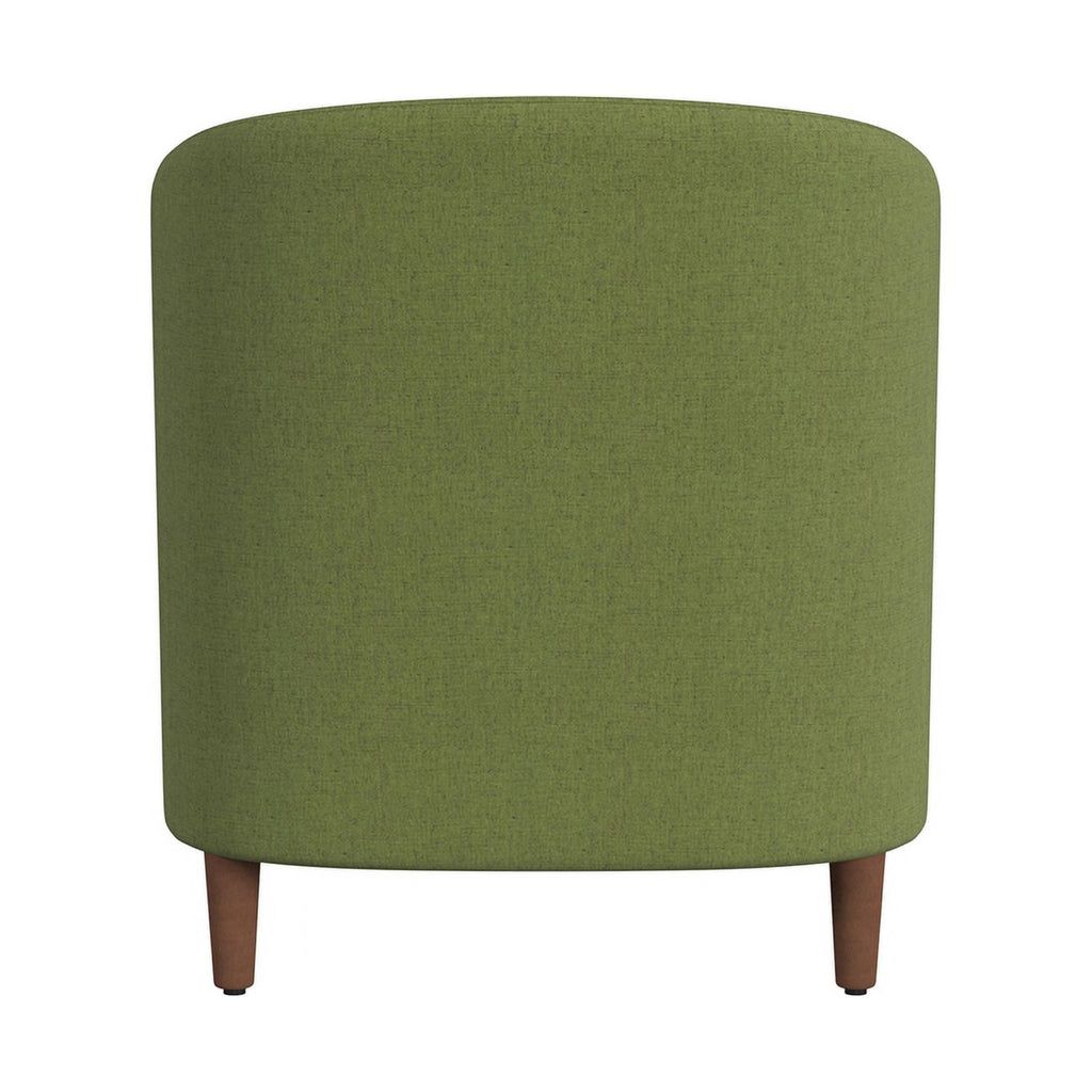 Olive Green Barrel Accent Chair Q289