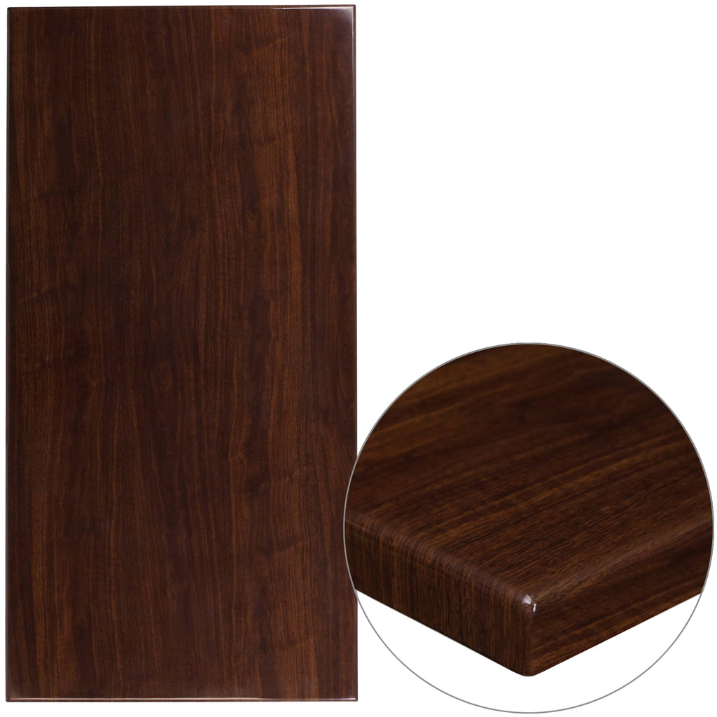 Rectangular Resin Mahogany Table Top K145257