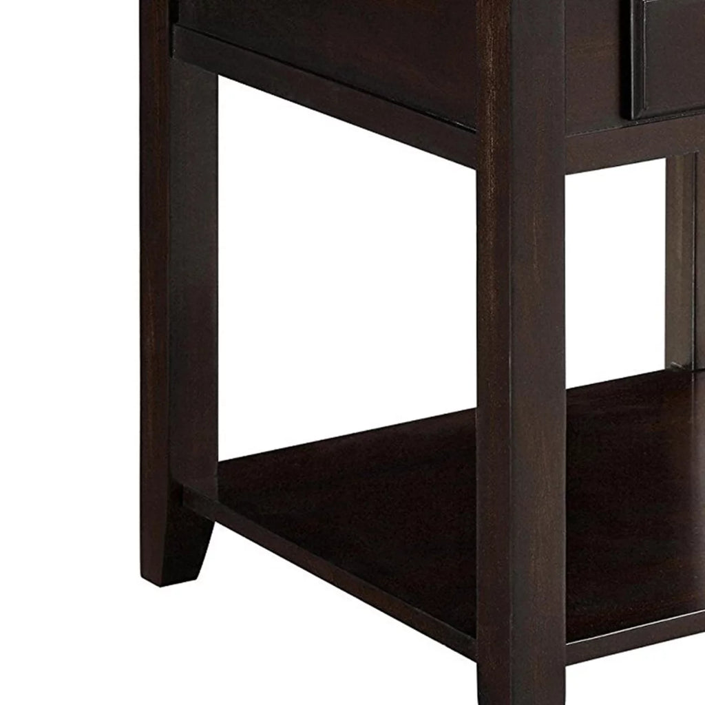 Walnut 1-shelf End Table U936718