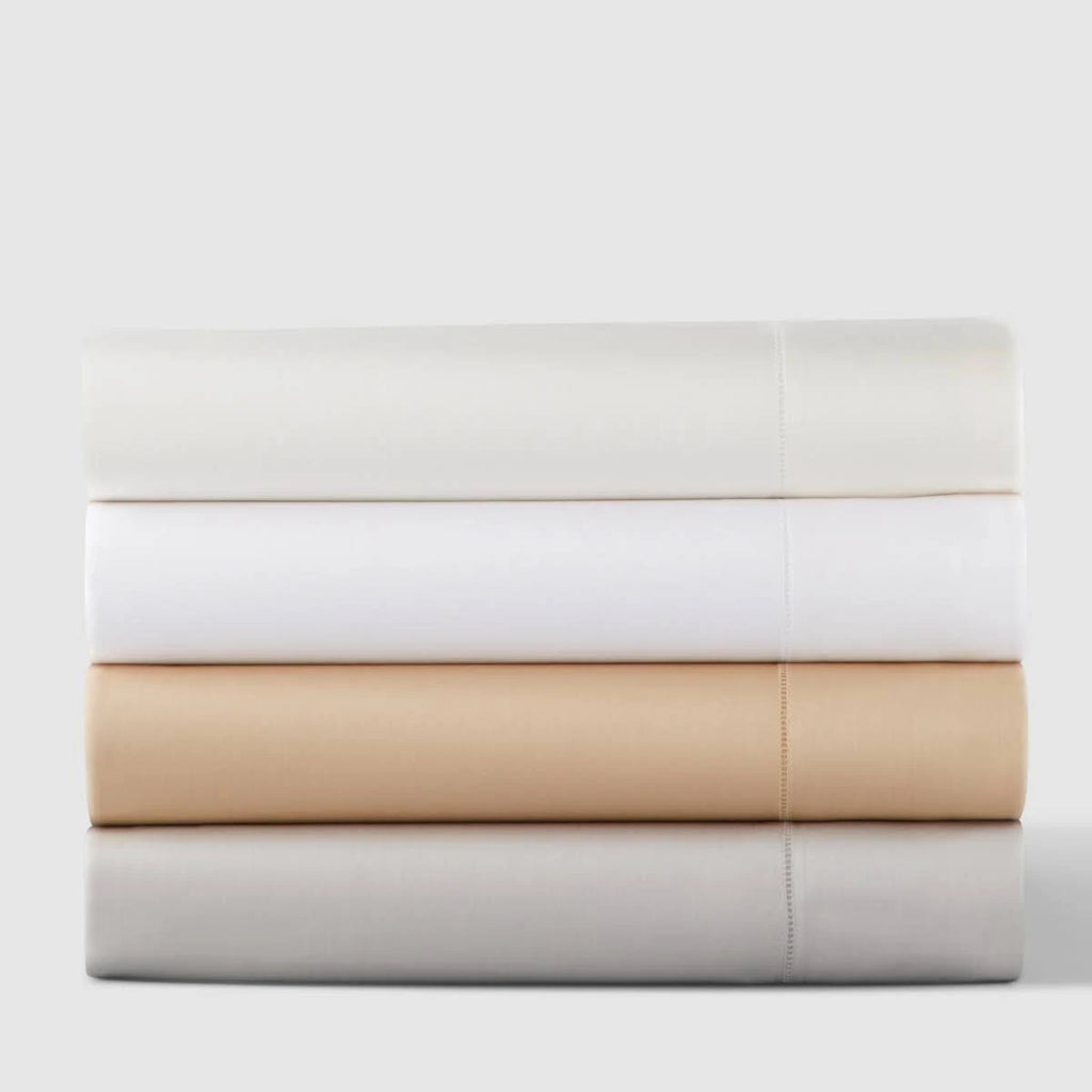 Grey Twin Cotton Fitted Sheet D377648