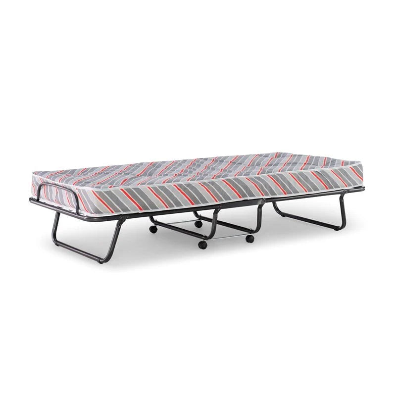 Folding Rollaway Guest Bed with 4 Innerspring Mattress V877