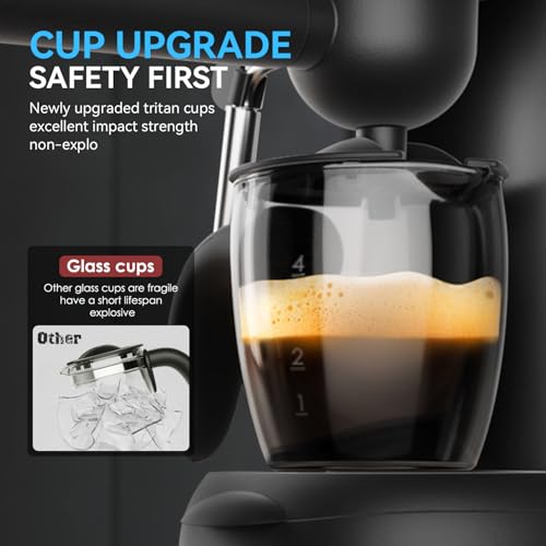 Black 3.5 Bar Espresso & Cappuccino Machine with Steam Wand H683