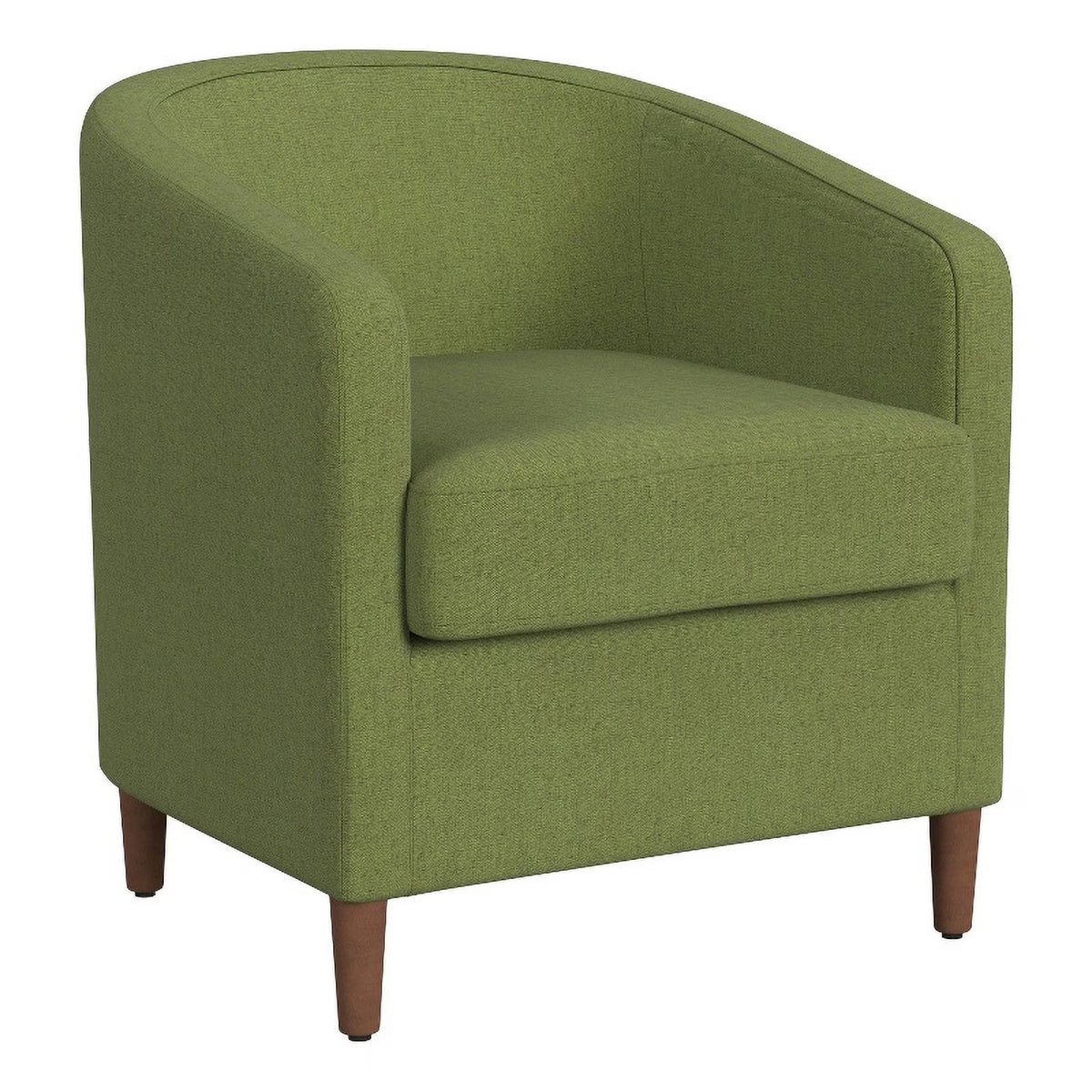 Olive Green Barrel Accent Chair Q289