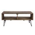Rustic Farmhouse Coffee Table with Storage E5215