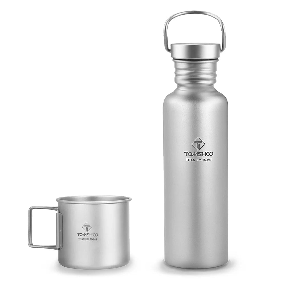 Titanium Cup with Titanium Water Bottle S905