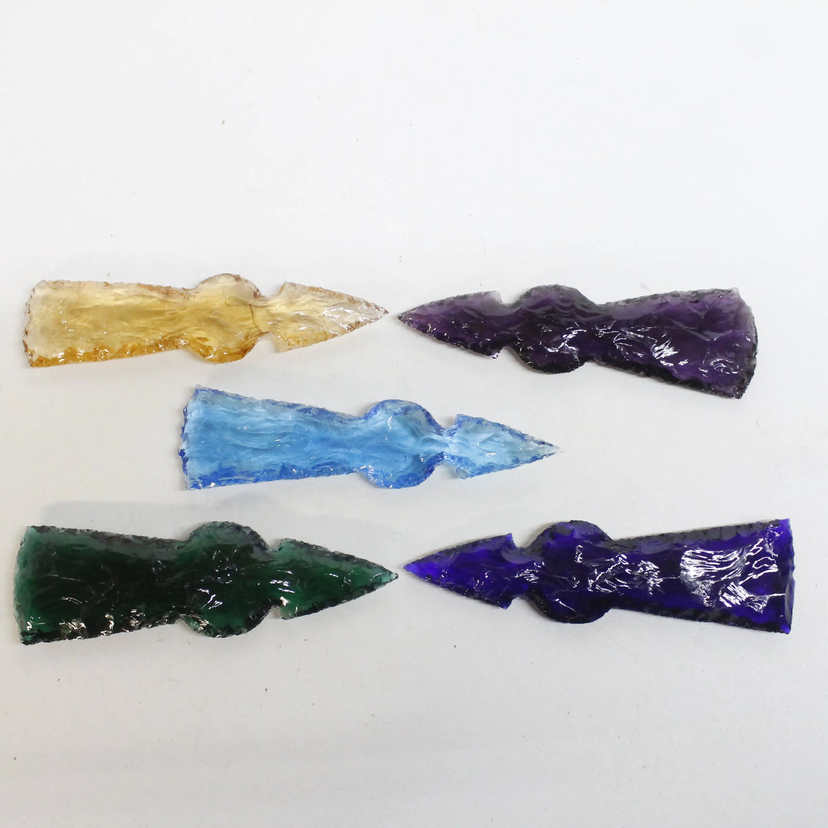 Glass Ornamental Tomahawk Heads V6739