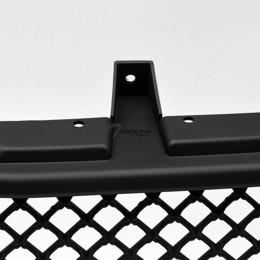 Matte Black Mesh Front Hood Bumper Grill Grille ABS K681811