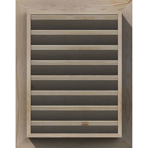18-in W x 28-in H Vertical Gable Vent Unfinished Smooth Pine P572019