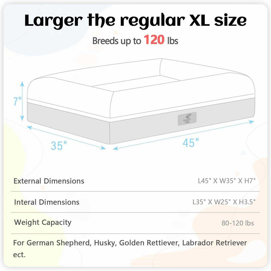 Washable Dog Bed with Removable Cover H62573