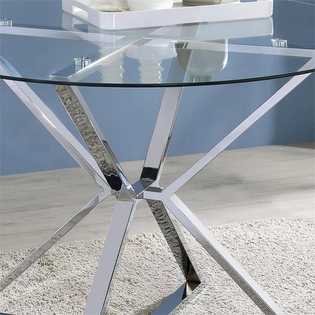 Round Glass Top Dining Table P245064