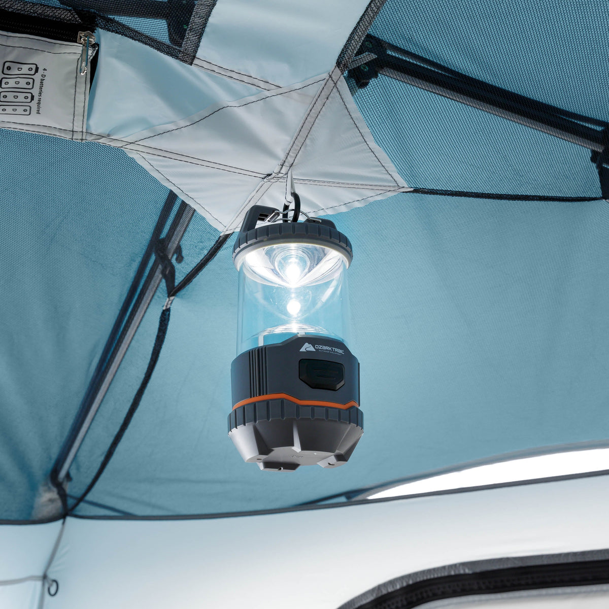 6-Person Instant Cabin Tent with LED Light Q566