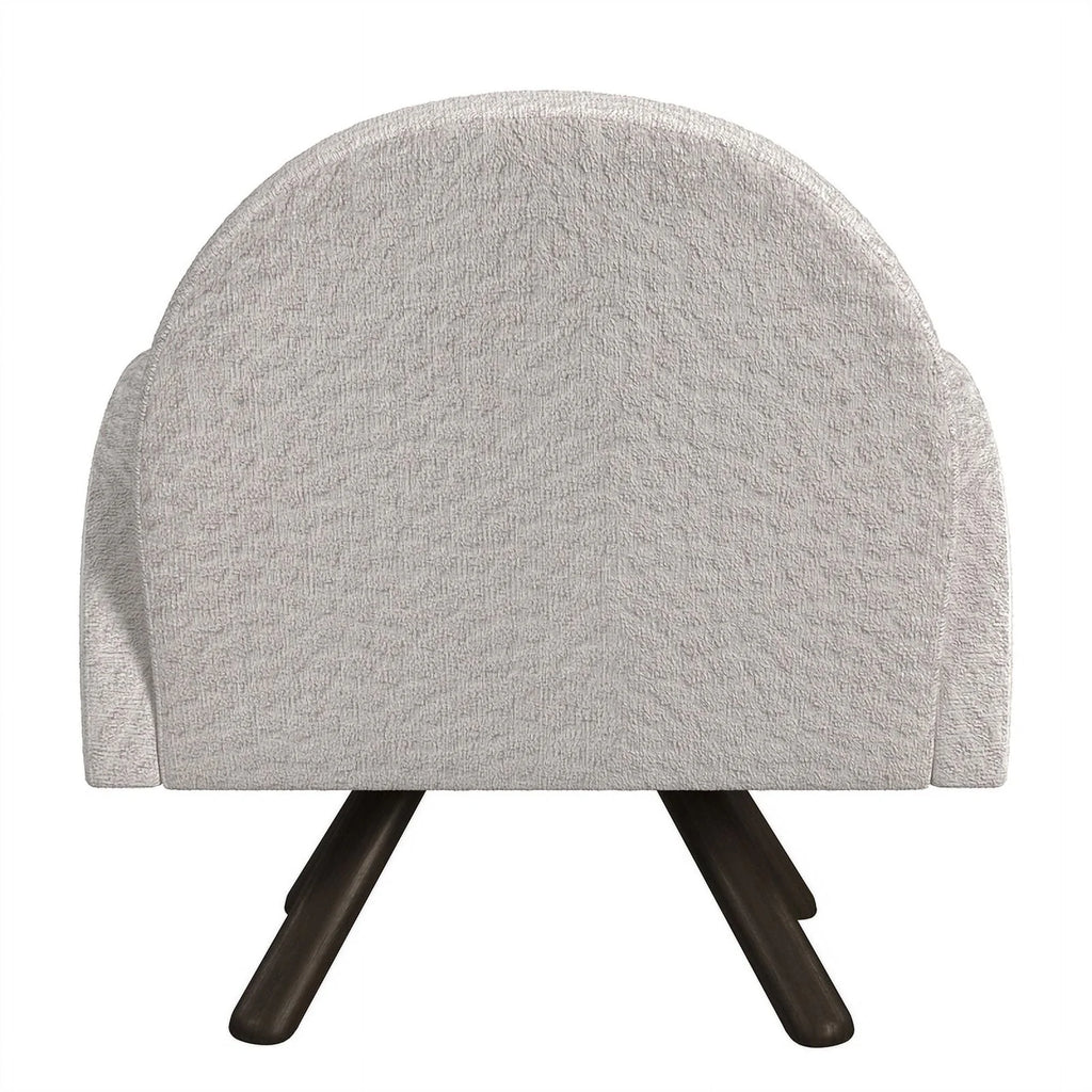 Beige Accent Chair with Wood Frame P5582
