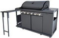 6 Burner Propane Gas Grill and Kitchen Island Z813133