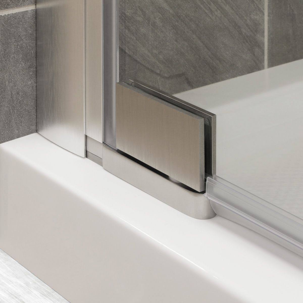 Chrome 34-35W x 72H Pivot Swing-Out Shower Door T591