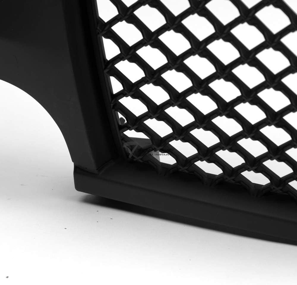 Matte Black Mesh Front Hood Bumper Grill Grille ABS K681811