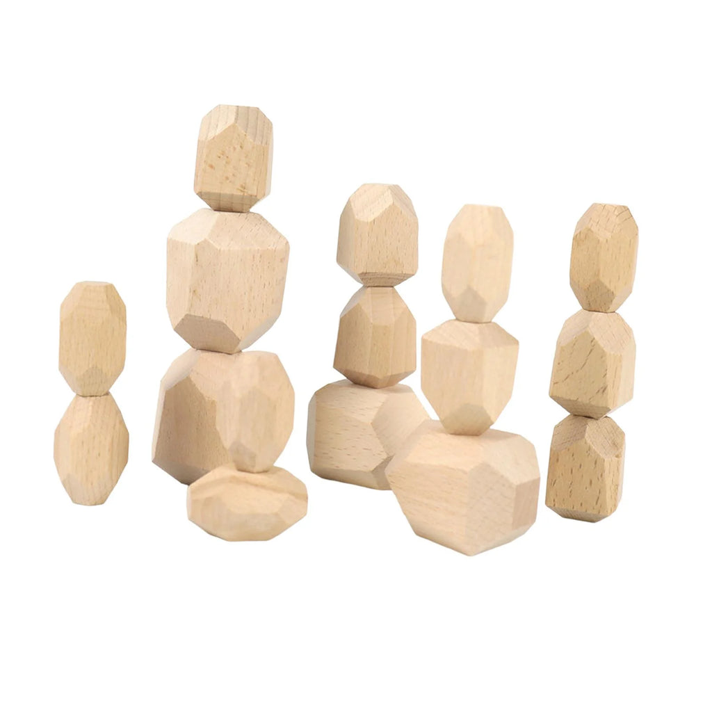 Wooden Stacking Stones Building Blocks N109998