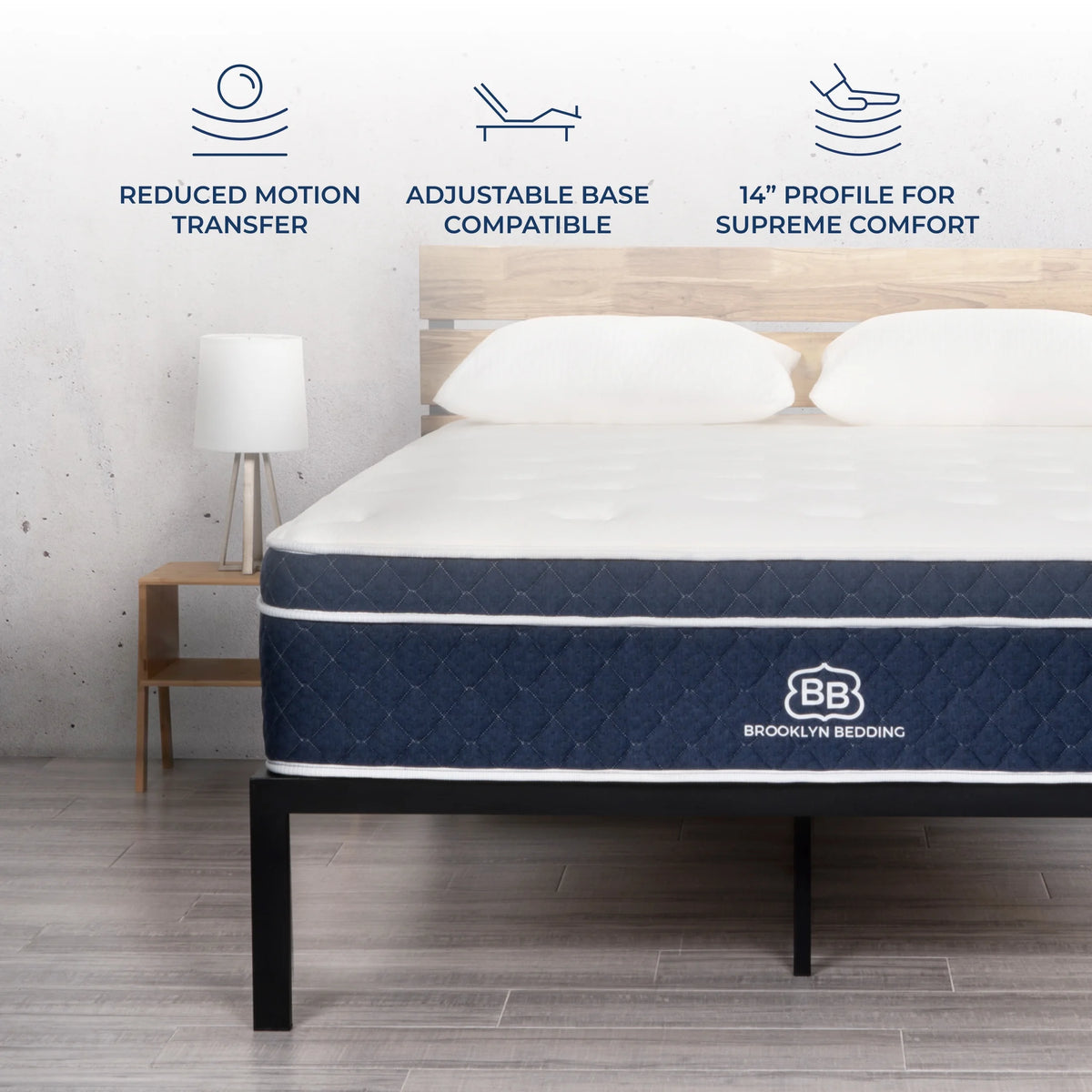 14" Plush Hybrid Queen Mattress with Cooling Cover Y88805