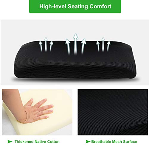 Black Ergonomic Mesh Office Chair with Lumbar Support and Armrest L62775