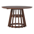 48" Mid-Century Round Wood Pedestal Dining Table H9676