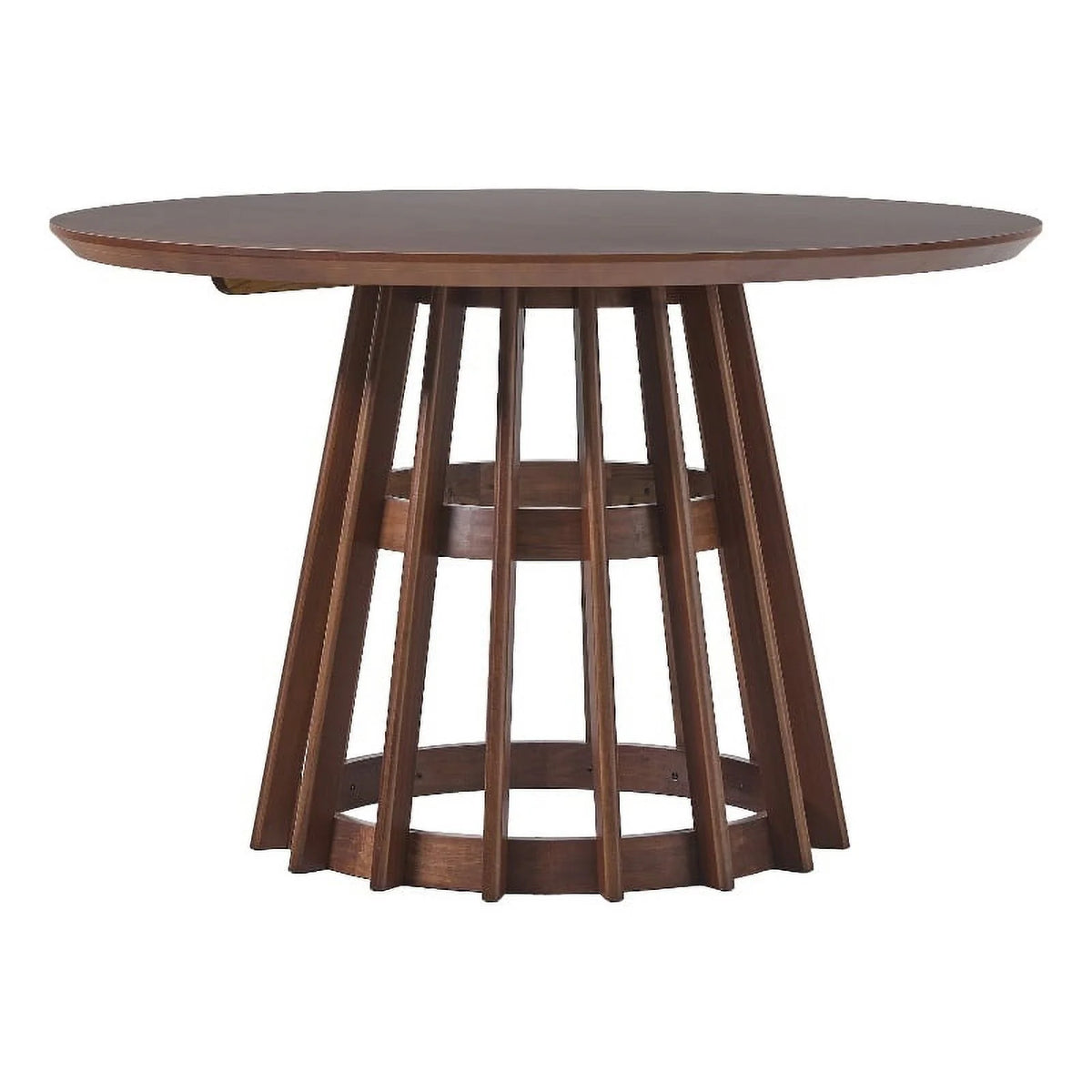 48" Mid-Century Round Wood Pedestal Dining Table H9676