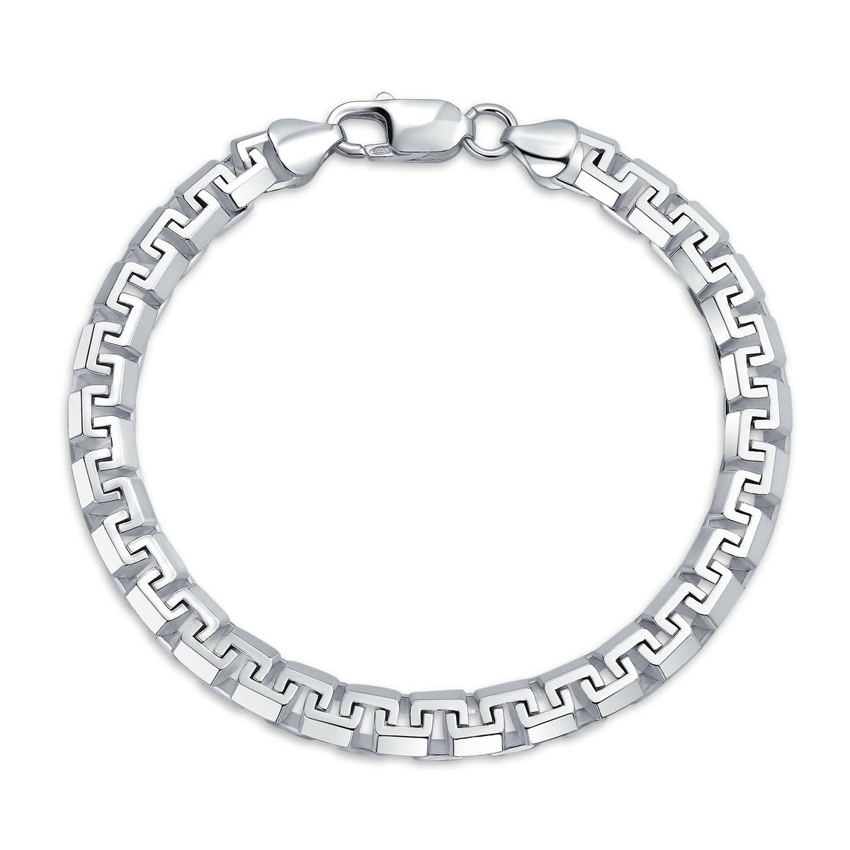 Sterling Silver Square Link Chain Bracelet D3252