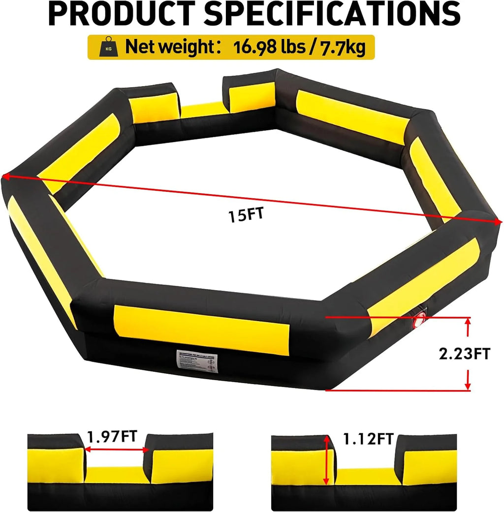 15FT Inflatable Gaga Ball Pit with Blower N546532