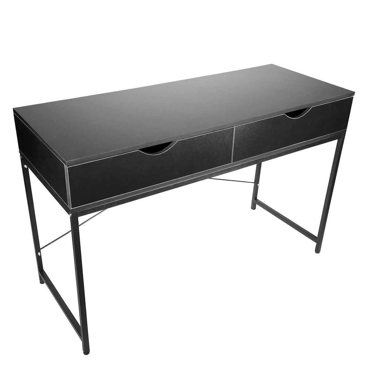 Black Computer Desk with Drawers Y637725
