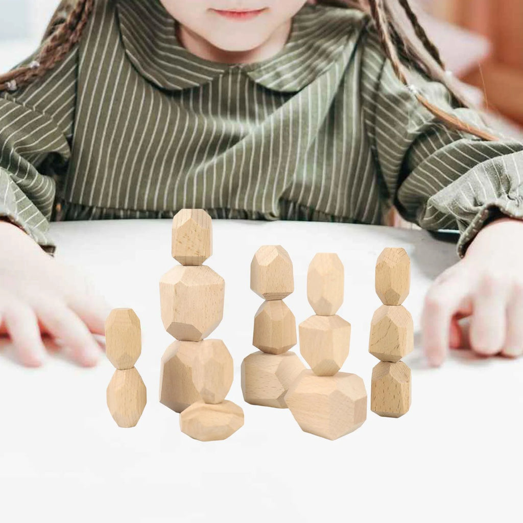 Wooden Stacking Stones Building Blocks N109998