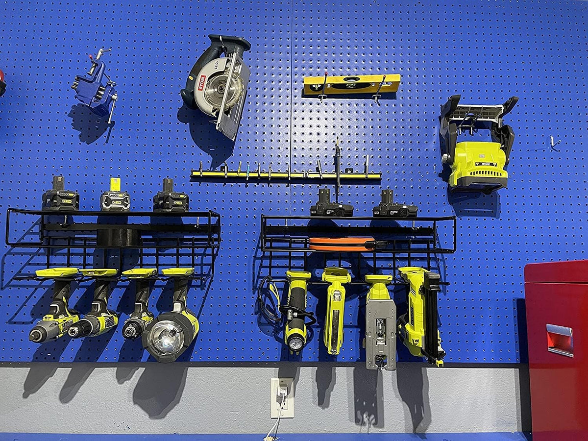 Heavy Duty Floating Tool Shelf 4-Pack Wall Mounted Steel Storage Rack C424