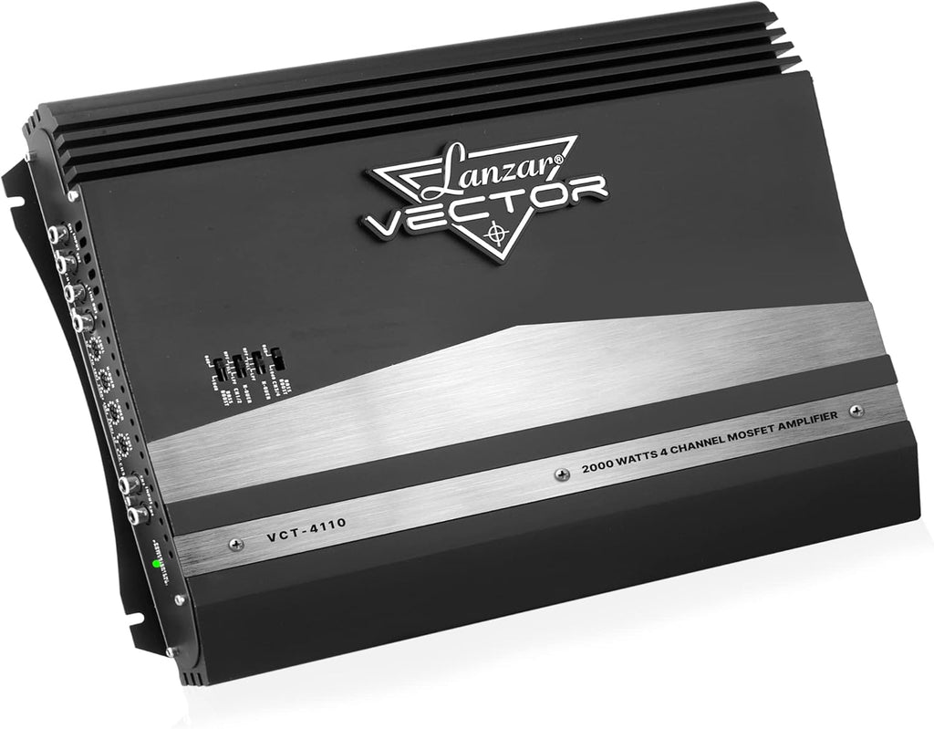 4 Channel 2000 Watt Bridgeable MOSFET Car Audio Amplifier W7838