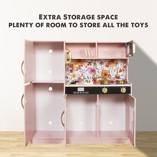 Wooden Play Kitchen Toy Set with Light G10875