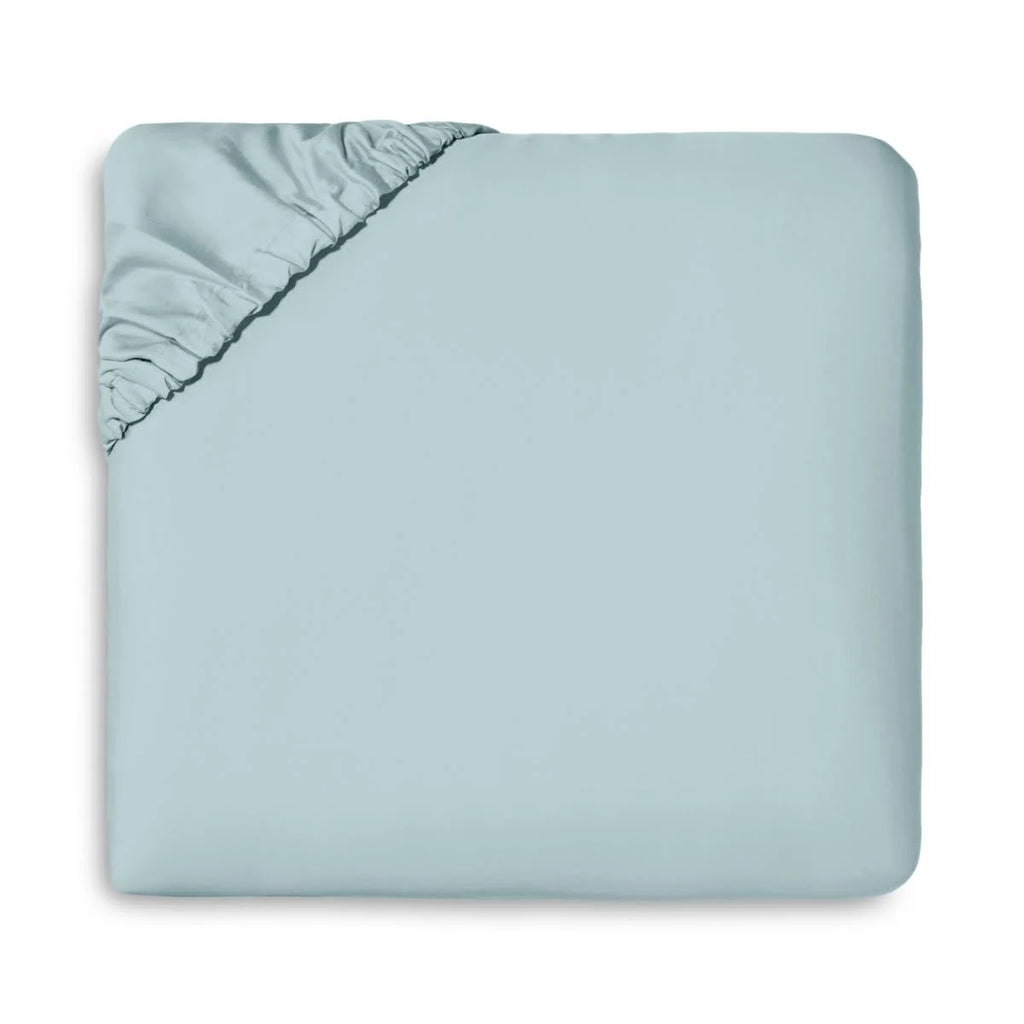 Grey Twin Cotton Fitted Sheet D377648