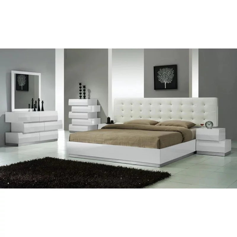 White Queen 3-Piece Bedroom Set T551