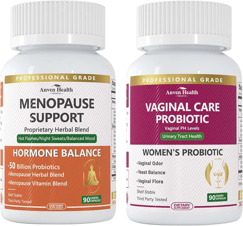 60 Billion Vaginal Probiotics with Cranberry + 50 Billion Menopause Relief Z60208