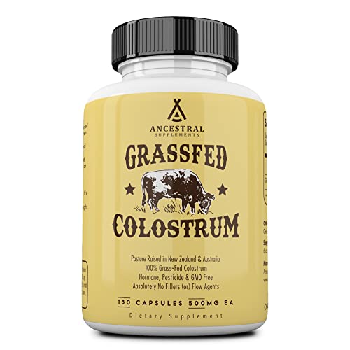 Grass Fed Beef Colostrum Supplement, 3000 mg, 180 Capsules J110