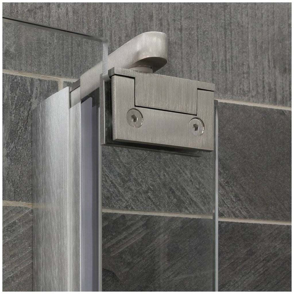Chrome 34-35W x 72H Pivot Swing-Out Shower Door T591