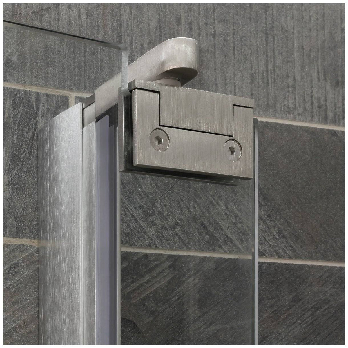 Chrome 34-35W x 72H Pivot Swing-Out Shower Door T591