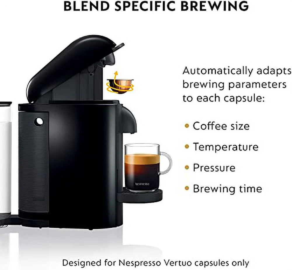 Ink Black Coffee and Espresso Machine with Milk Frother F841483