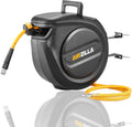 Retractable Air Hose Reel 3/8" x 50 ft Flex Hybrid Air Hose, 300PSI, Pack of 2 U9122