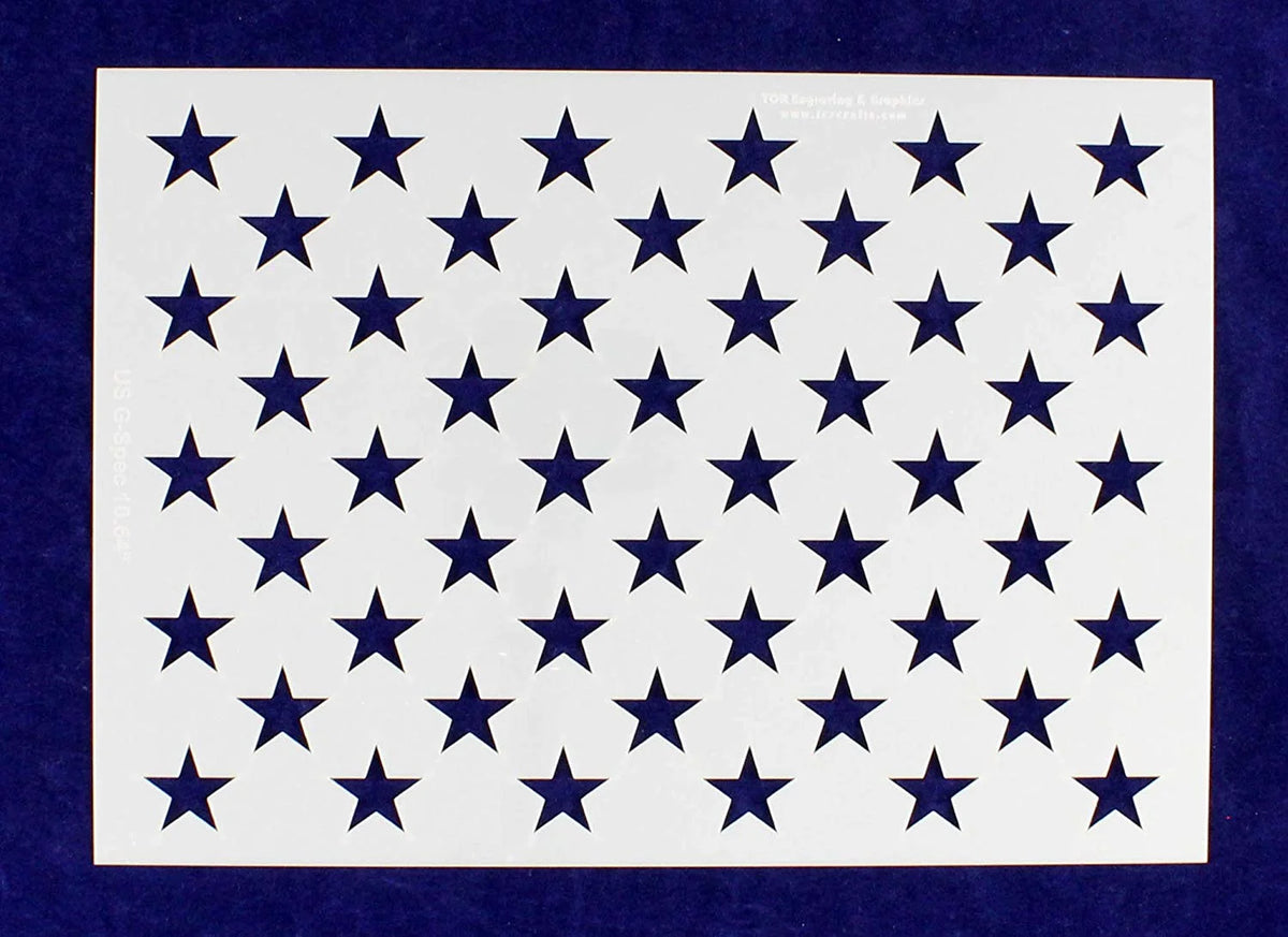 14 Mil-G-Spec Star Field Stencil R262